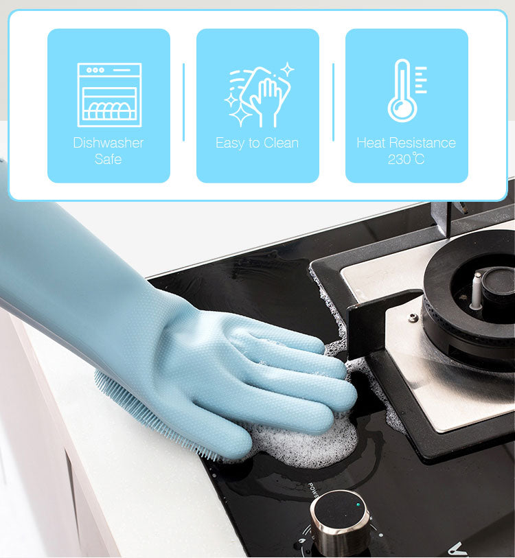 Silicone Cleaning Gloves – Heat-Resistant