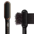 2-in-1 Hair Straightener & Curler Brush