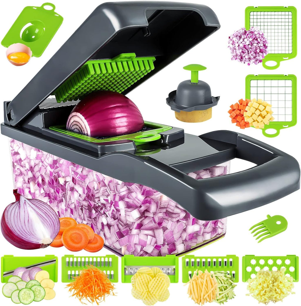 16-in-1 Vegetable Cutter – Slicer & Chopper
