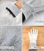 Anti-Heat Dishwashing Gloves – Non Scratch