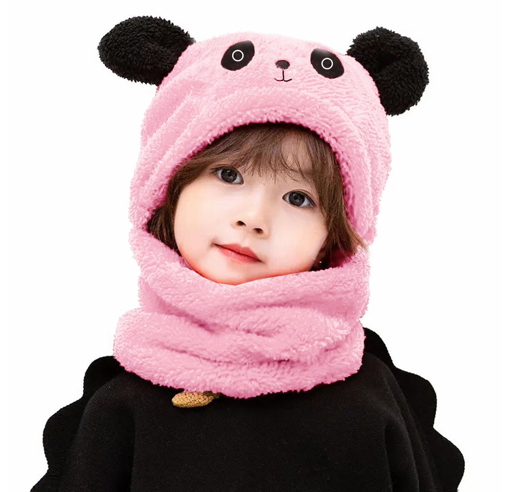 Kids Panda Winter Warm Cap & Neck Warmer.