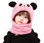 Kids Panda Winter Warm Cap & Neck Warmer.