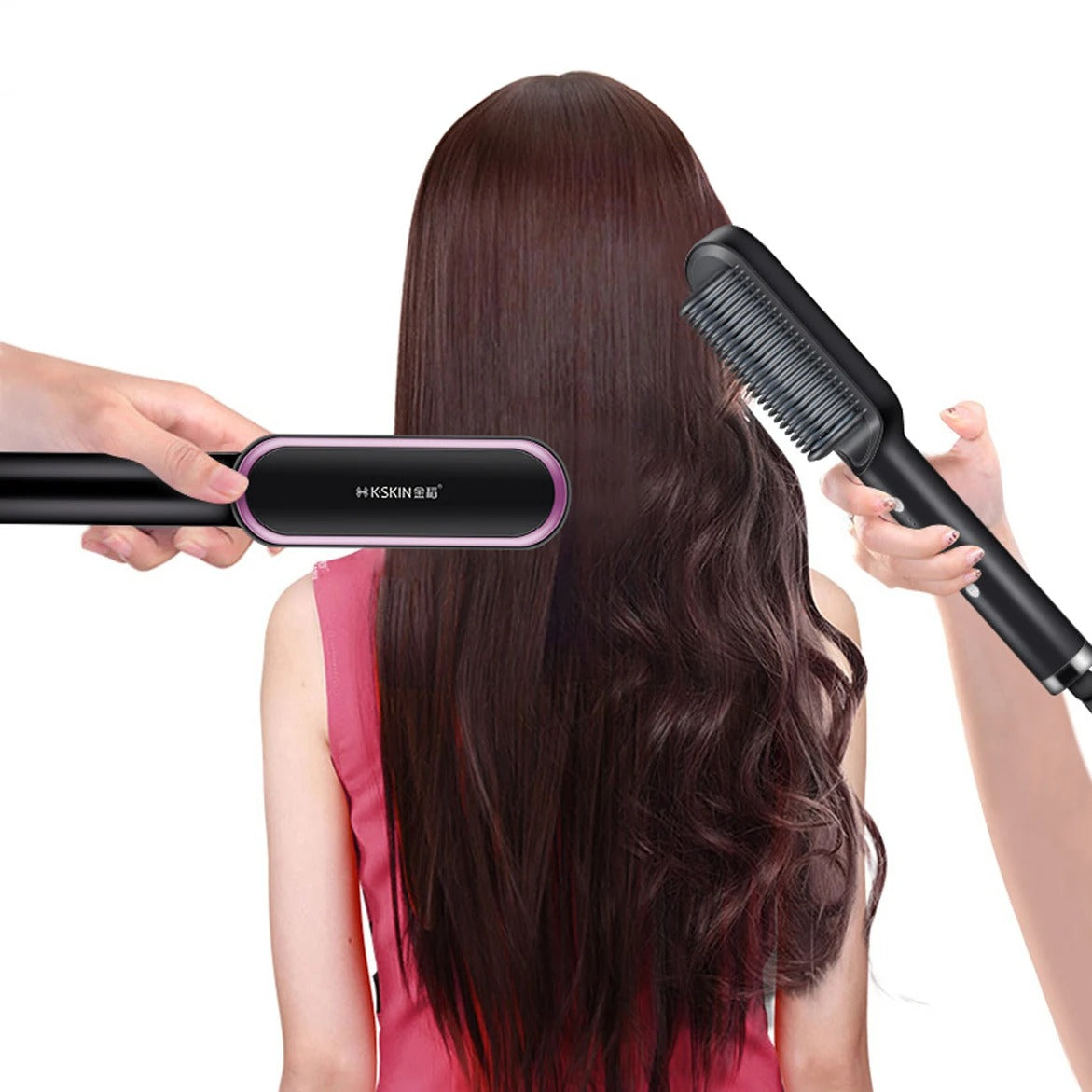 Salon Style Straight Hair at Home In Minutes Electric Hair Straightener.