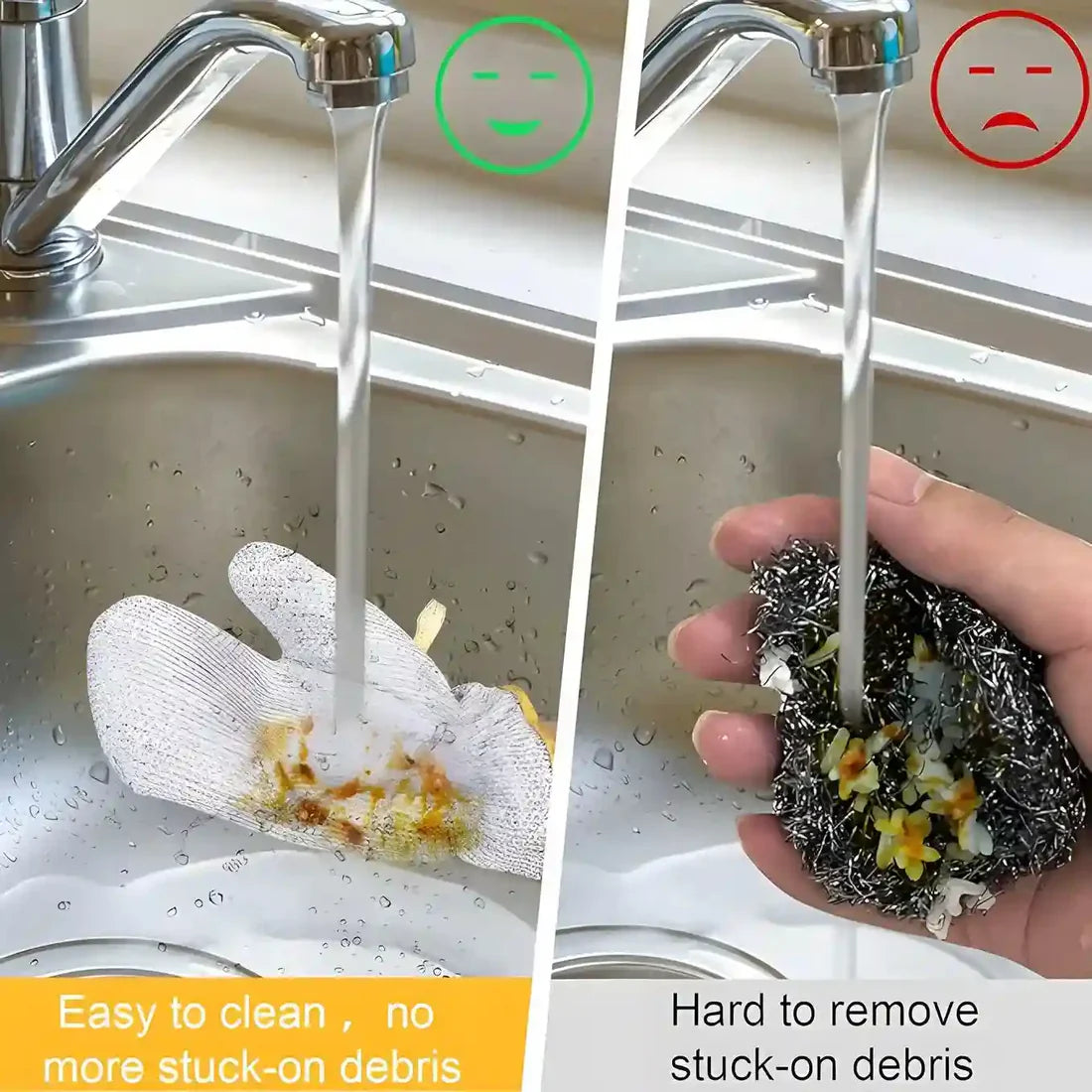 Anti-Heat Dishwashing Gloves – Non Scratch