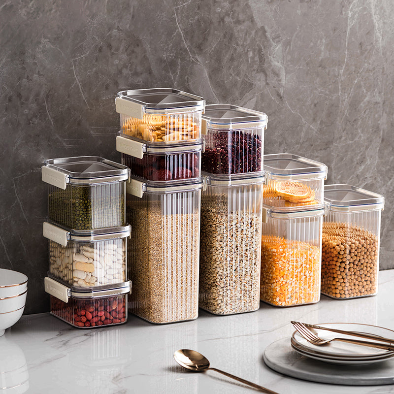 7-Piece Airtight Food Storage Canister Set – Modern Kitchen Organizer for Pantry, Cereals, Snacks & Dry Goods