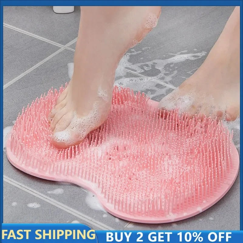 Silicone Shower Mat – Foot & Back Scrub