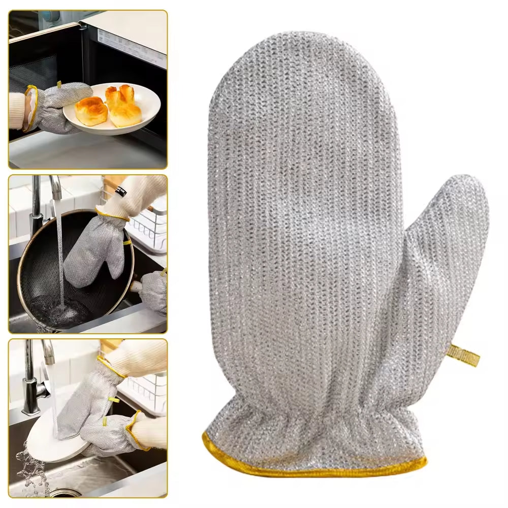 Anti-Heat Dishwashing Gloves – Non Scratch