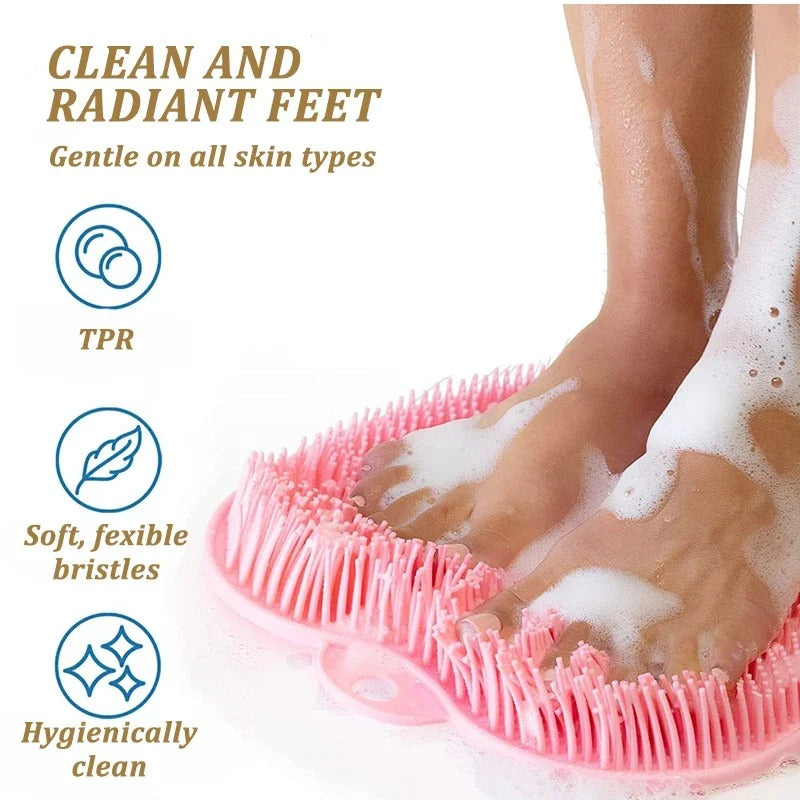 Silicone Shower Mat – Foot & Back Scrub