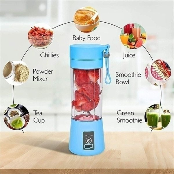 Portable Mini USB Juicer Blender – 380ml