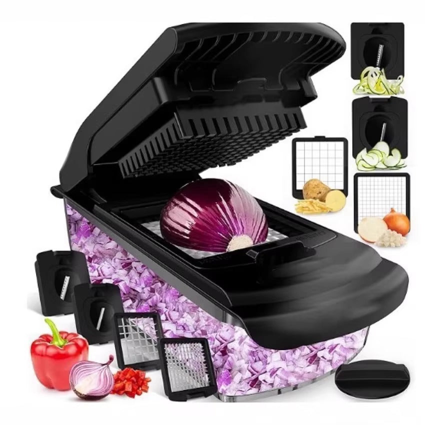 16-in-1 Vegetable Cutter – Slicer & Chopper