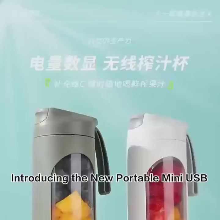 Portable Mini USB Juicer Blender – 380ml