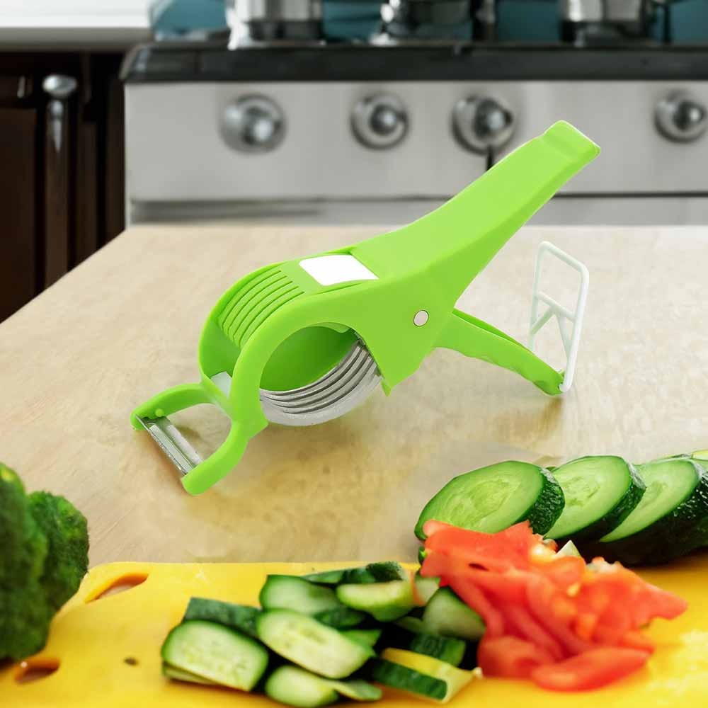 Multi Vegetable Cutter – 5-Blade QuickSlice Vegetable & Fruit Slicer | Fast, Safe & Effortless Kitchen Prep Tool.