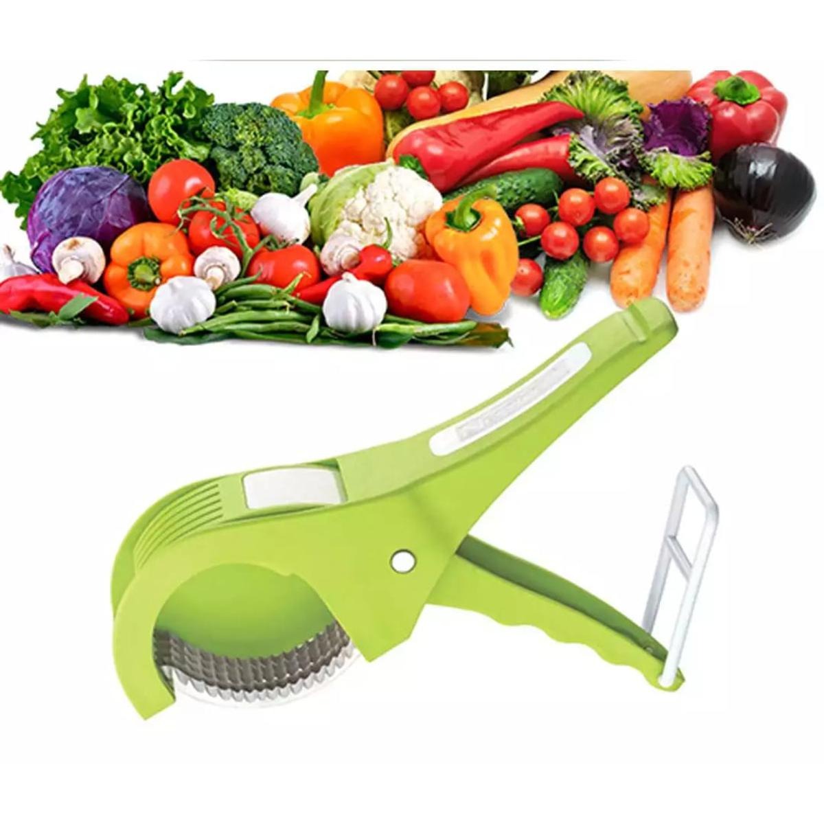 Multi Vegetable Cutter – 5-Blade QuickSlice Vegetable & Fruit Slicer | Fast, Safe & Effortless Kitchen Prep Tool.